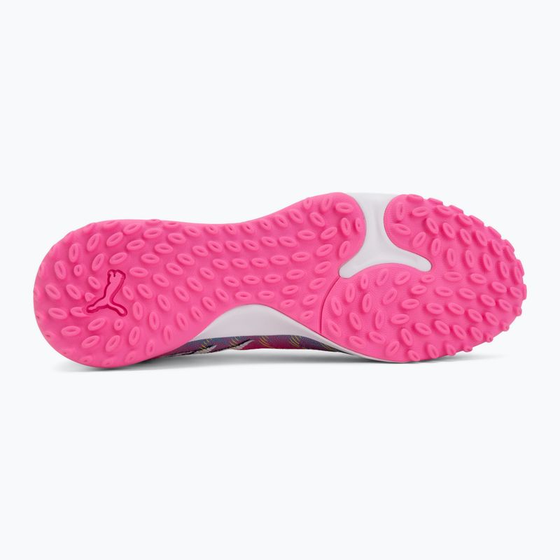 Buty piłkarskie PUMA Future 9 Match Fusion TT poison pink/puma wht/sun stream/bright aqua/puma blk 4