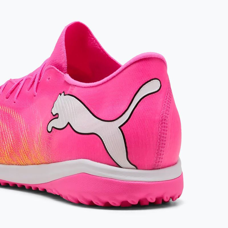Buty piłkarskie PUMA Future 9 Match Fusion TT poison pink/puma wht/sun stream/bright aqua/puma blk 4