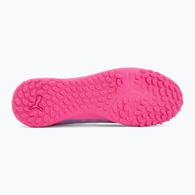 Buty piłkarskie dziecięce PUMA Future 9 Play TT poison pink/puma wht/sun stream/bright aqua/puma blk 4