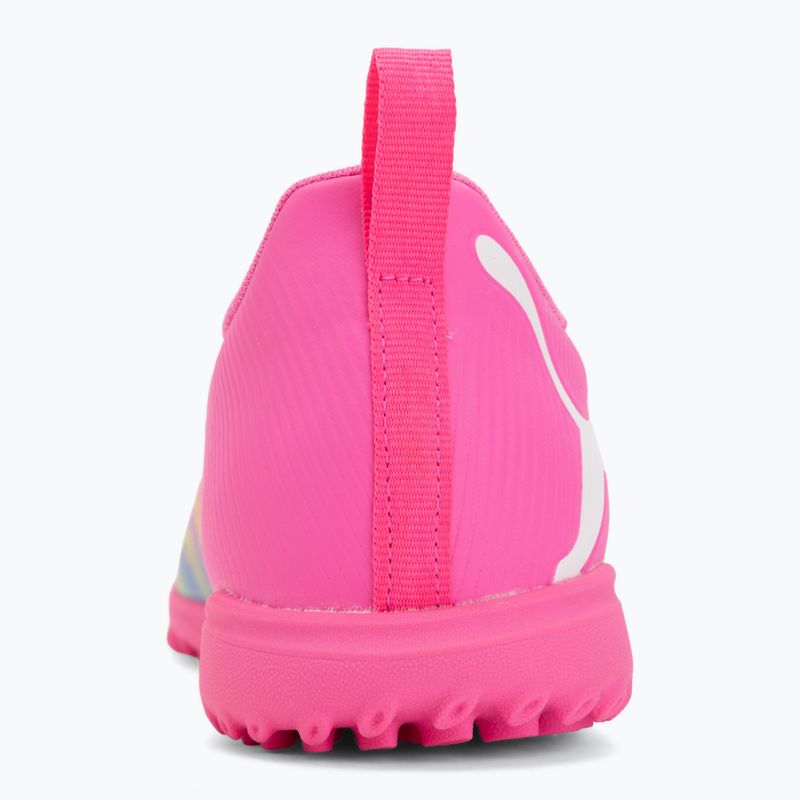 Buty piłkarskie dziecięce PUMA Future 9 Play TT poison pink/puma wht/sun stream/bright aqua/puma blk 6