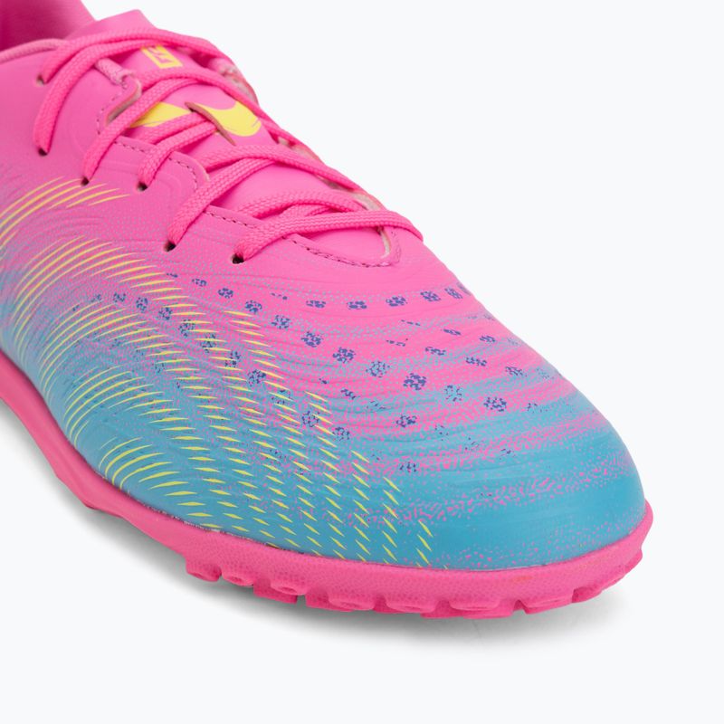 Buty piłkarskie dziecięce PUMA Future 9 Play TT poison pink/puma wht/sun stream/bright aqua/puma blk 7