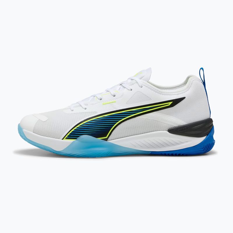 Buty do piłki ręcznej PUMA Eliminate Nitro 4 Game On puma white/glowing red/ultra blue 8