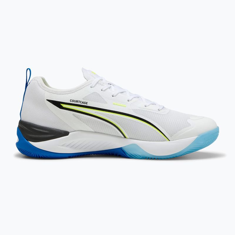 Buty do piłki ręcznej PUMA Eliminate Nitro 4 Game On puma white/glowing red/ultra blue 9