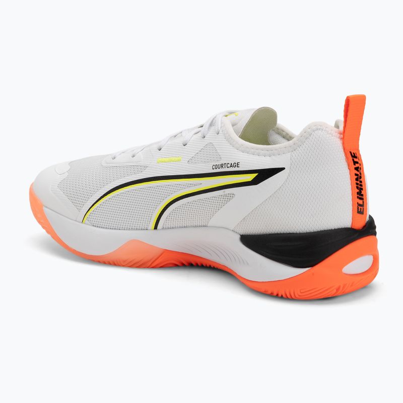 Buty do piłki ręcznej PUMA Eliminate Nitro 4 Game On puma white/glowing red/ultra blue 3