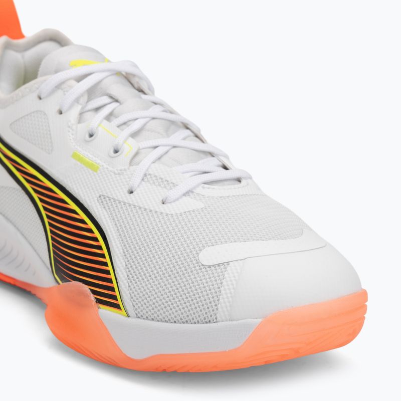 Buty do piłki ręcznej PUMA Eliminate Nitro 4 Game On puma white/glowing red/ultra blue 7