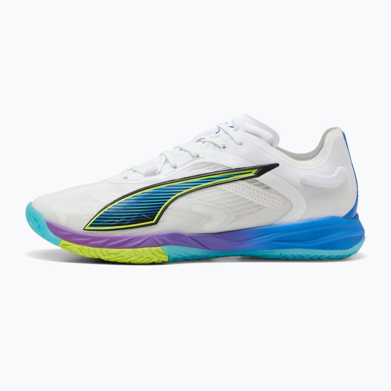 Buty do piłki ręcznej PUMA Accelerate Nitro SQD 4 Game On puma white/glowing red/ultra blue 8