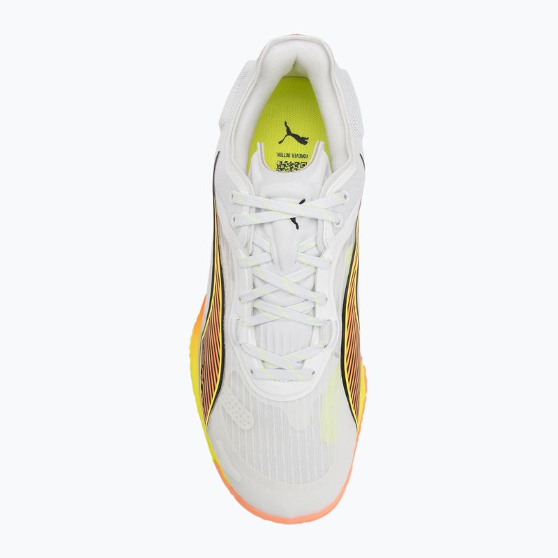 Buty do piłki ręcznej PUMA Accelerate Nitro SQD 4 Game On puma white/glowing red/ultra blue 5