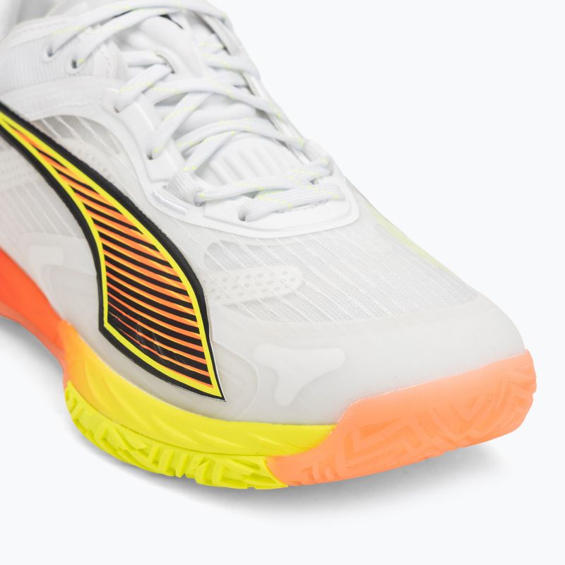 Buty do piłki ręcznej PUMA Accelerate Nitro SQD 4 Game On puma white/glowing red/ultra blue 7