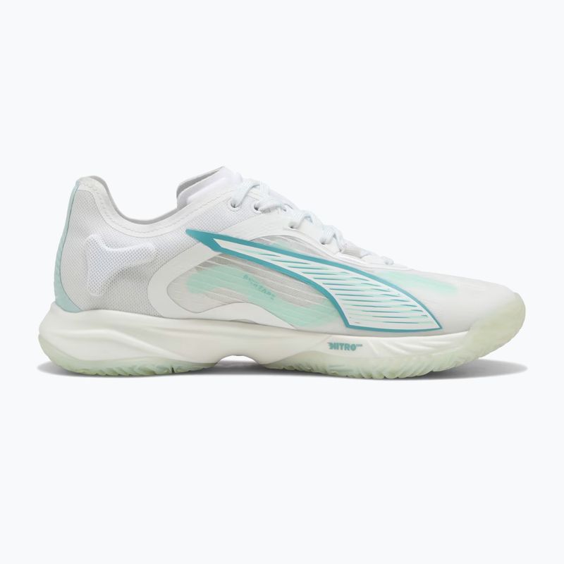 Buty do piłki ręcznej damskie PUMA Accelerate Nitro SQD 4 Game On puma white/baltic sea blue/fresh water 9