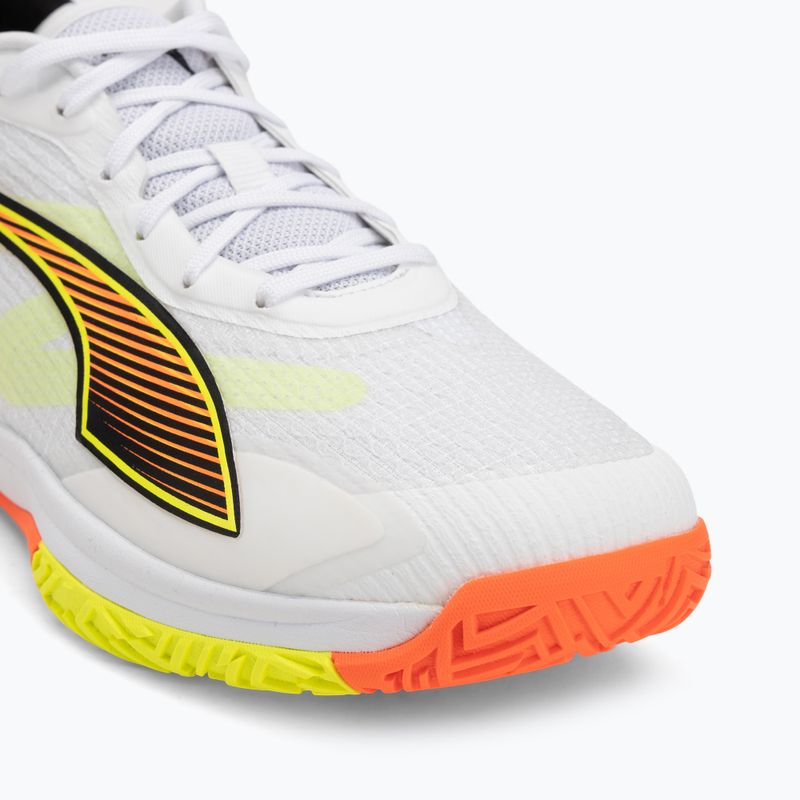 Buty do piłki ręcznej PUMA Accelerate Turbo 4 Game On puma white/glowing red/ultra blue 7