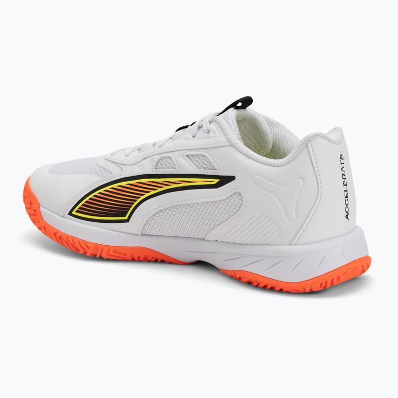 Buty do piłki ręcznej PUMA Accelerate Pro 4 Game On puma white/glowing red/ultra blue 3