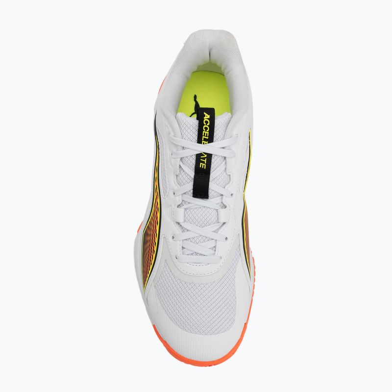 Buty do piłki ręcznej PUMA Accelerate Pro 4 Game On puma white/glowing red/ultra blue 5