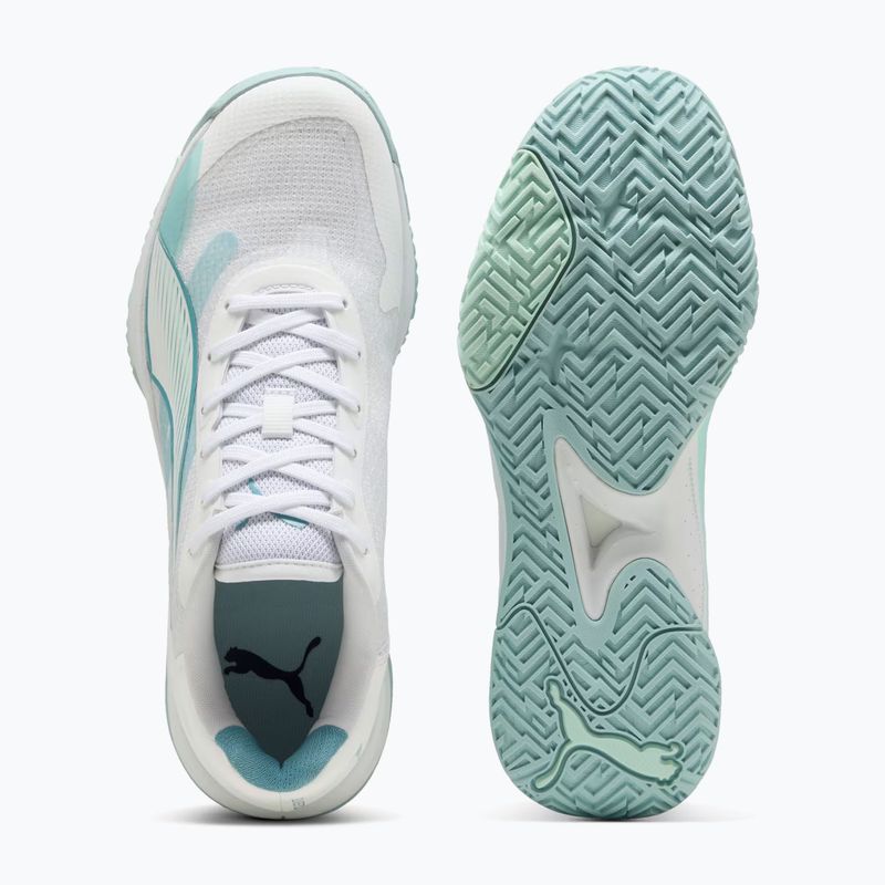 Buty do piłki ręcznej PUMA Accelerate Pro 4 Game On puma white/baltic sea blue/fresh water 3