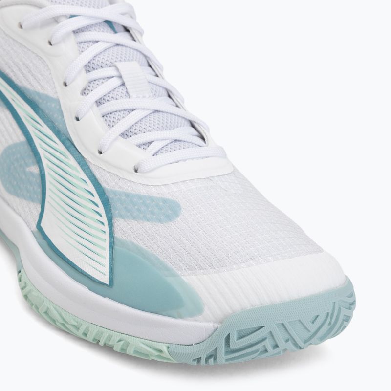 Buty do piłki ręcznej PUMA Accelerate Pro 4 Game On puma white/baltic sea blue/fresh water 7
