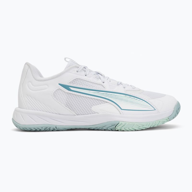 Buty do piłki ręcznej PUMA Accelerate Pro 4 Game On puma white/baltic sea blue/fresh water 2