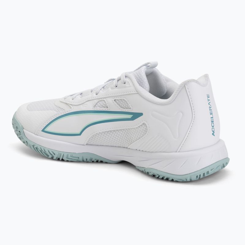 Buty do piłki ręcznej PUMA Accelerate Pro 4 Game On puma white/baltic sea blue/fresh water 3