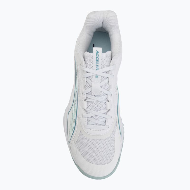 Buty do piłki ręcznej PUMA Accelerate Pro 4 Game On puma white/baltic sea blue/fresh water 5