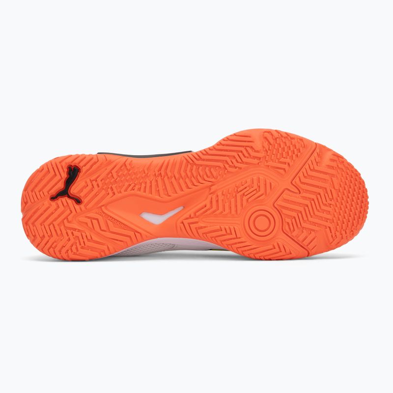 Buty do piłki ręcznej dziecięce PUMA Accelerate 4 Game On Jr puma white/glowing red/ultra blue 4