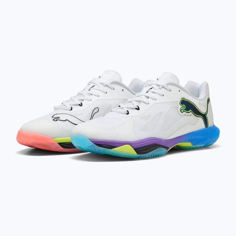 Buty do piłki ręcznej PUMA Vantage Nitro Game On puma white/glowing red/ultra blue 11