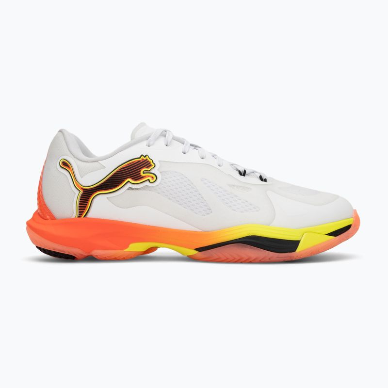 Buty do piłki ręcznej PUMA Vantage Nitro Game On puma white/glowing red/ultra blue 2
