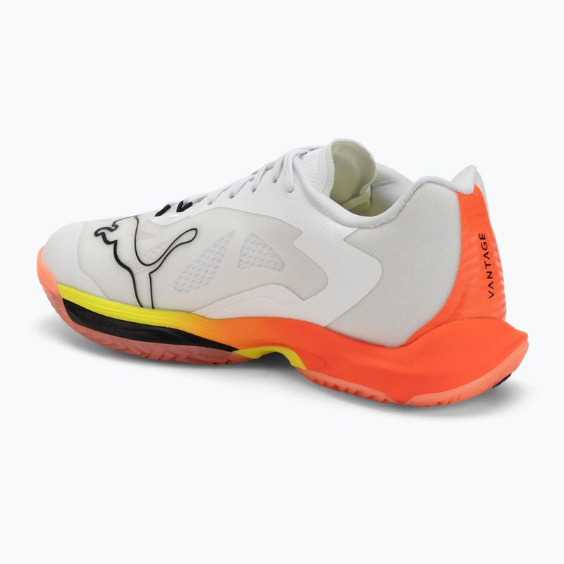 Buty do piłki ręcznej PUMA Vantage Nitro Game On puma white/glowing red/ultra blue 3