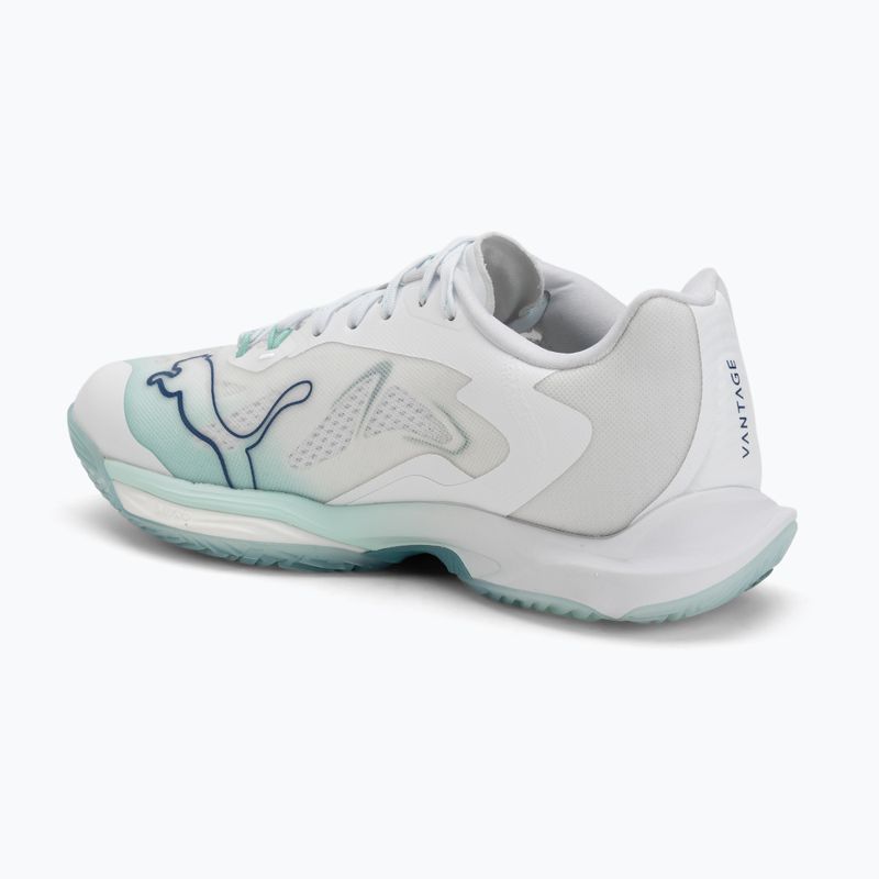 Buty do piłki ręcznej damskie PUMA Vantage Nitro Game On puma white/baltic blue/fresh water 3
