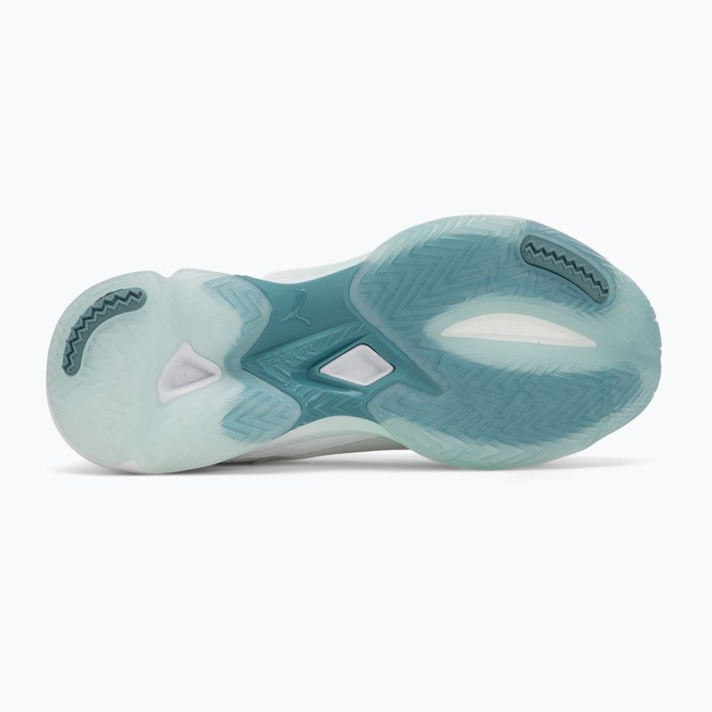 Buty do piłki ręcznej damskie PUMA Vantage Nitro Game On puma white/baltic blue/fresh water 4