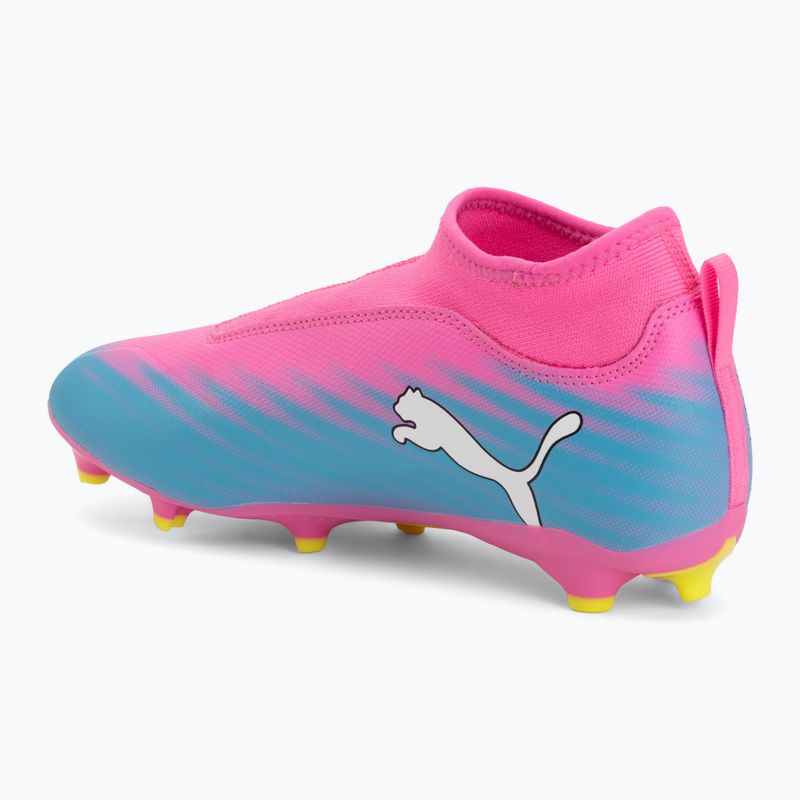 Buty piłkarskie dziecięce PUMA Ultra 6 Match+ LL FG/AG Jr poison pink/puma wht/sun stream/bright aqua/puma blk 3