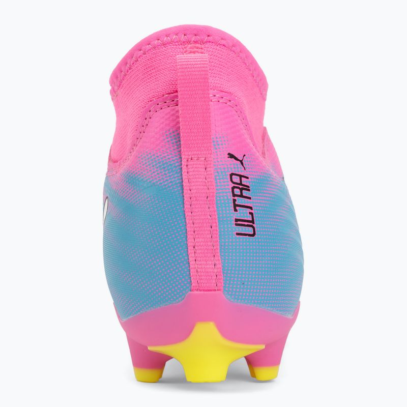 Buty piłkarskie dziecięce PUMA Ultra 6 Match+ LL FG/AG Jr poison pink/puma wht/sun stream/bright aqua/puma blk 6