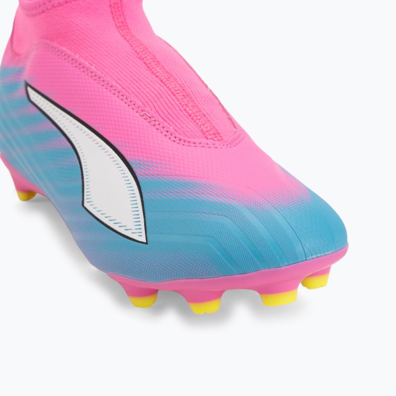 Buty piłkarskie dziecięce PUMA Ultra 6 Match+ LL FG/AG Jr poison pink/puma wht/sun stream/bright aqua/puma blk 7
