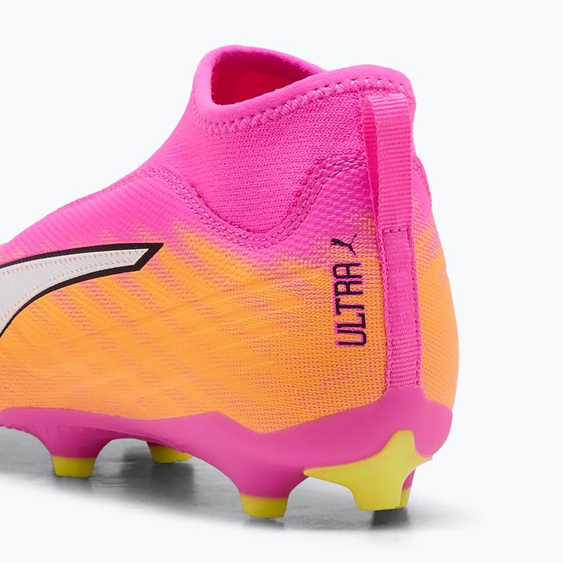 Buty piłkarskie dziecięce PUMA Ultra 6 Match+ LL FG/AG Jr poison pink/puma wht/sun stream/bright aqua/puma blk 6
