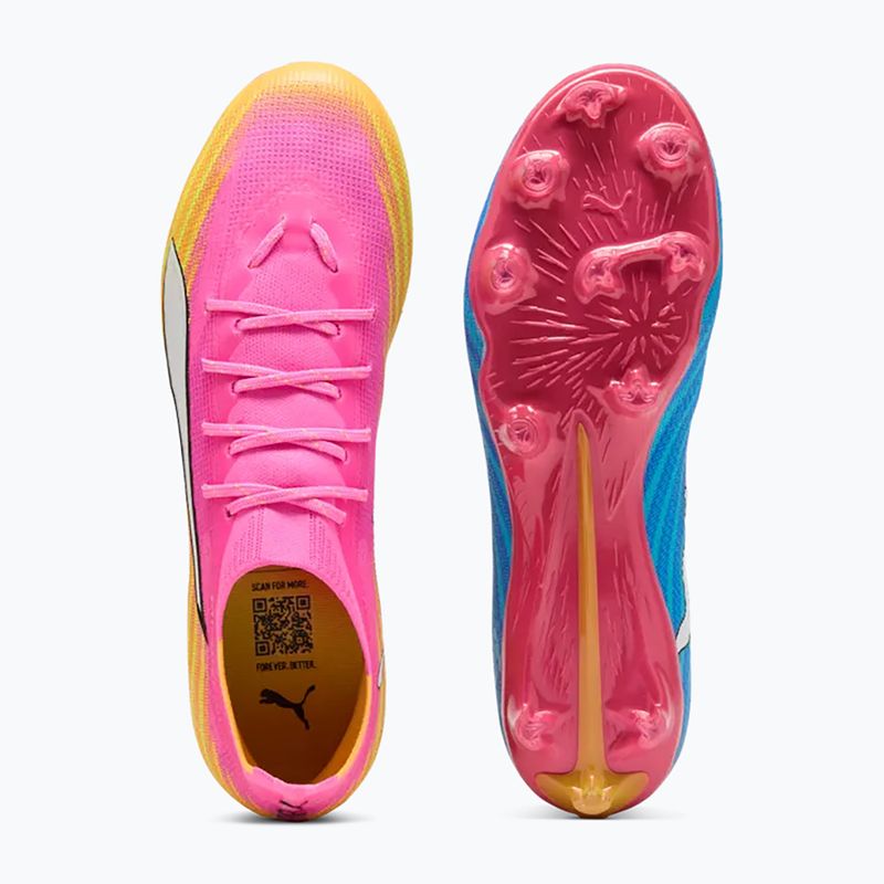 Buty piłkarskie PUMA Ultra 6 Pro FG/AG poison pink/puma wht/sunstream/bright aqua/puma blk 5