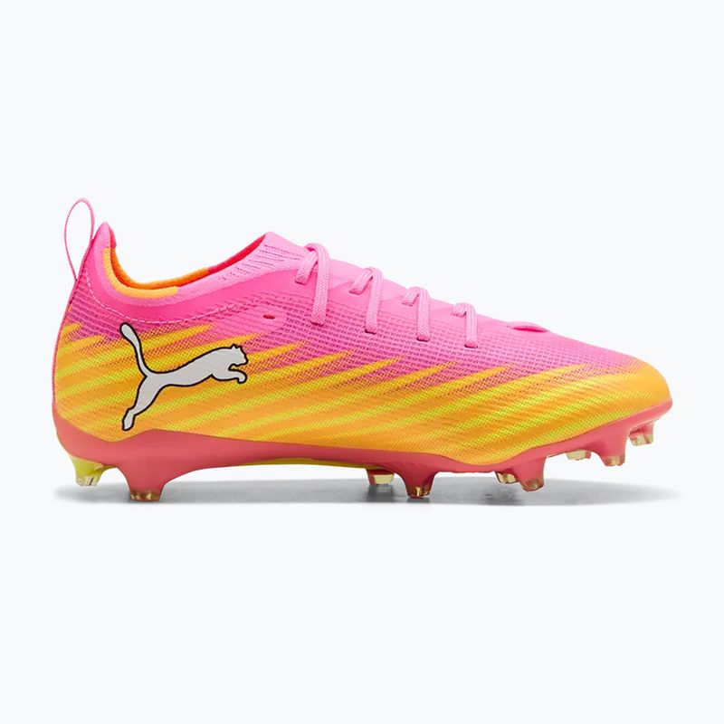 Buty piłkarskie dziecięce PUMA Ultra 6 Pro Jr FG/AG poison pink/puma wht/sunstream/bright aqua/puma blk 2