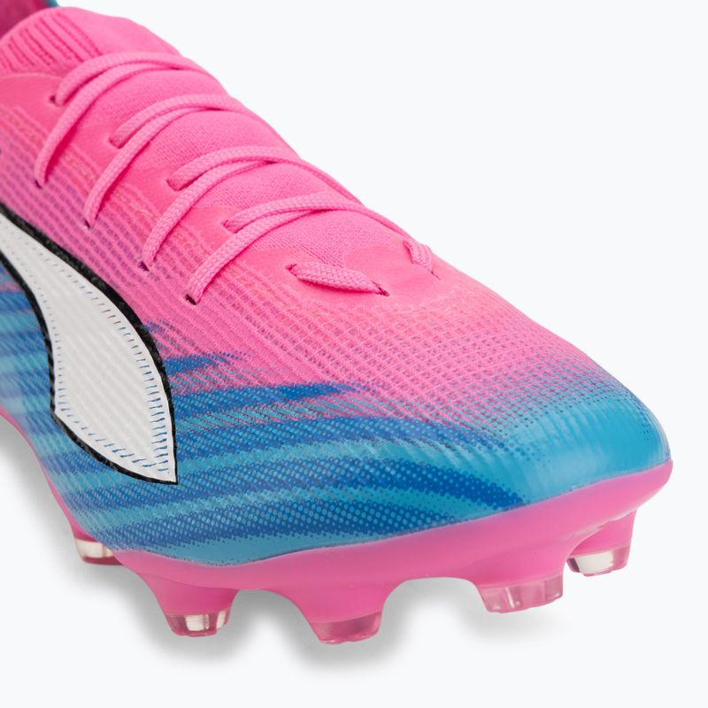 Buty piłkarskie dziecięce PUMA Ultra 6 Pro Jr FG/AG poison pink/puma wht/sunstream/bright aqua/puma blk 7