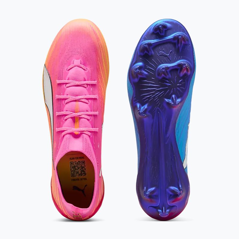 Buty piłkarskie PUMA Ultra 6 Ultimate FG poison pink/puma wht/sun stream/bright aqua/puma blk 5