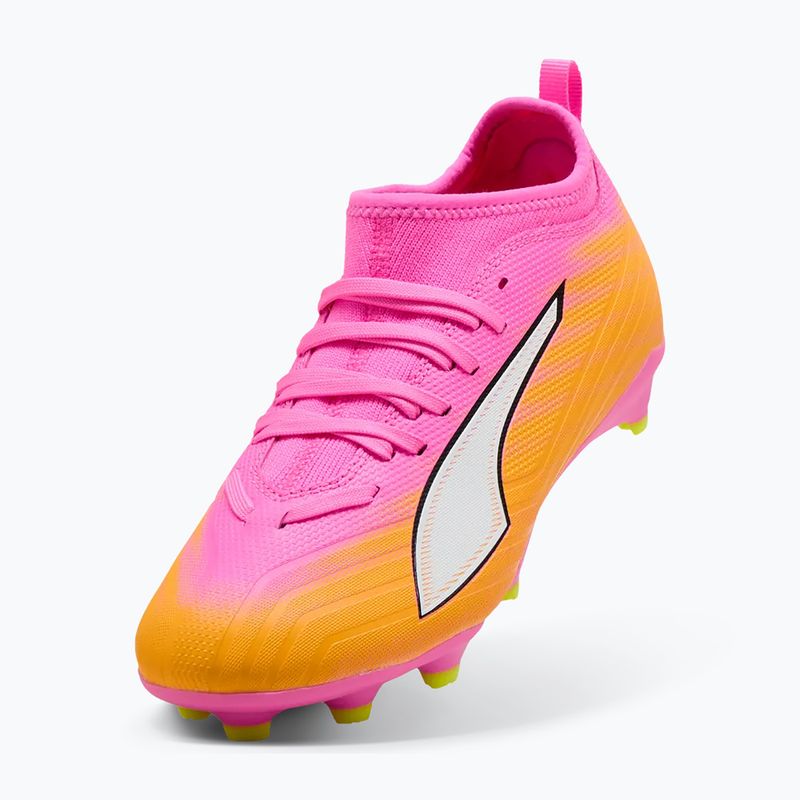 Buty piłkarskie dziecięce PUMA Ultra 6 Match FG/AG Jr poison pink/puma wht/sun stream/bright aqua/puma blk 4