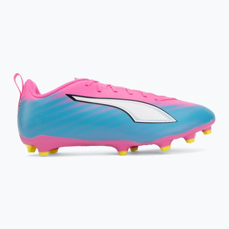Buty piłkarskie dziecięce PUMA Ultra 6 Play FG/AG Jr poison pink/puma wht/sun stream/bright aqua/puma blk 2