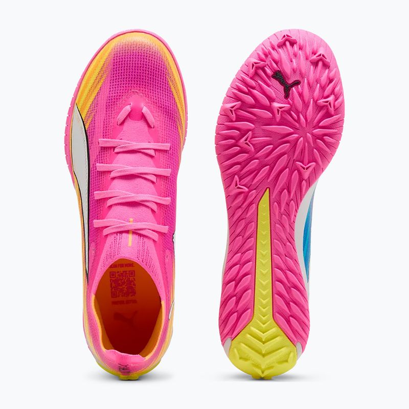Buty piłkarskie PUMA Ultra 6 Match TT poison pink/puma wht/sun stream/bright aqua/puma blk 3