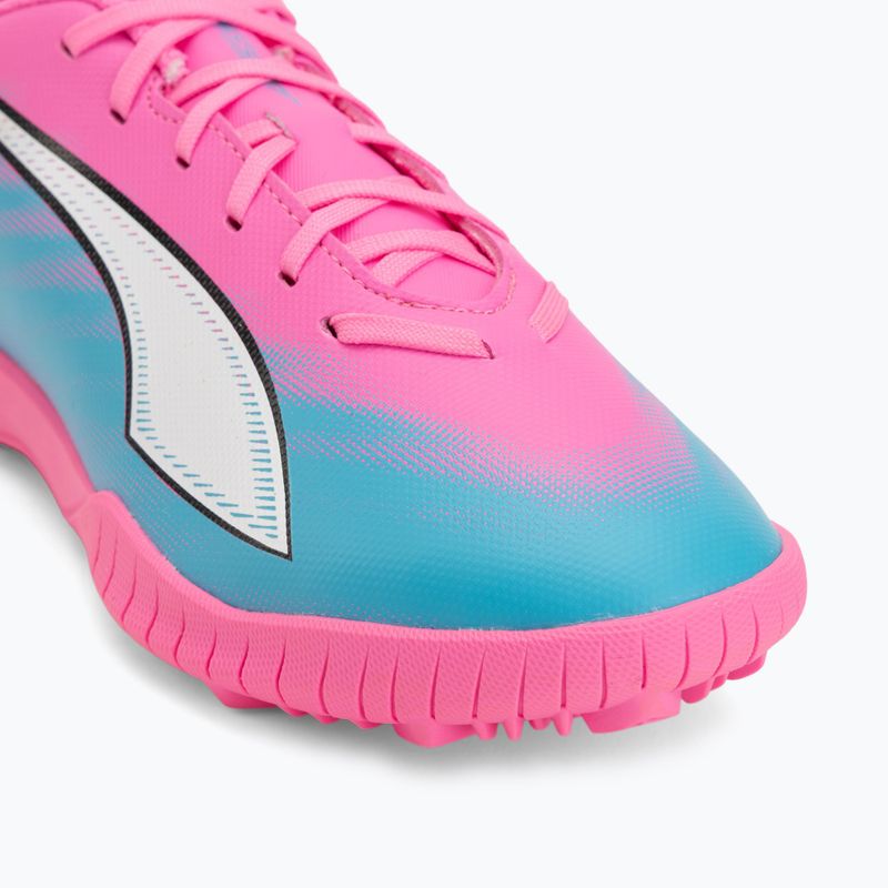 Buty piłkarskie dziecięce PUMA Ultra 6 Play TT Jr poison pink/puma wht/sun stream/bright aqua/puma blk 7