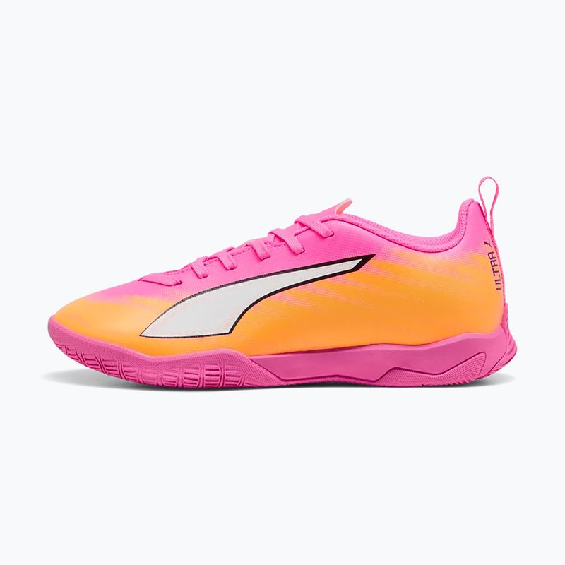 Buty piłkarskie dziecięce PUMA Ultra 6 Play It Jr poison pink/puma wht/sun stream/bright aqua/puma blk 2