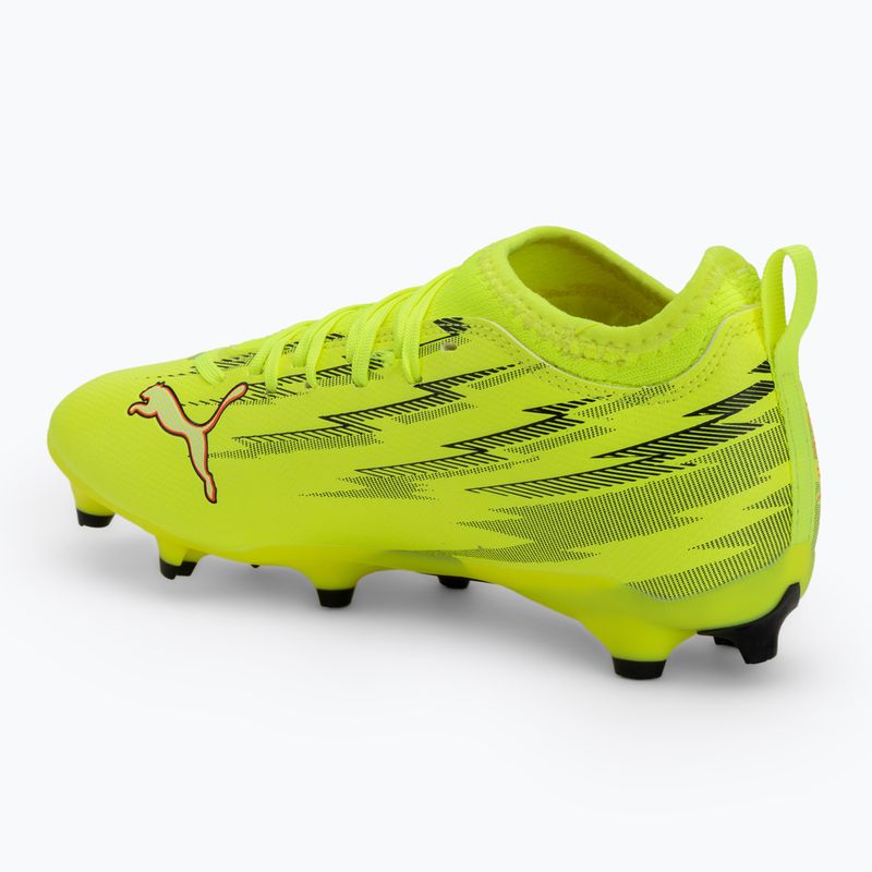 Buty piłkarskie dziecięce PUMA Ultra 6 Match FG/AG Jr yellow alert/puma black/glowing red/lime squeeze 3
