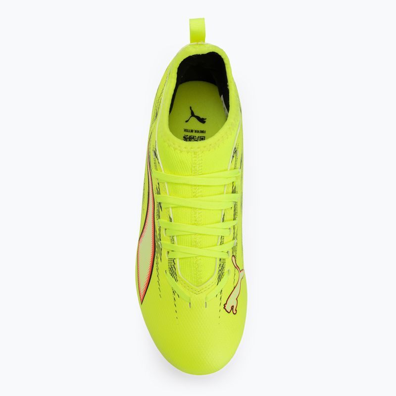 Buty piłkarskie dziecięce PUMA Ultra 6 Match FG/AG Jr yellow alert/puma black/glowing red/lime squeeze 5