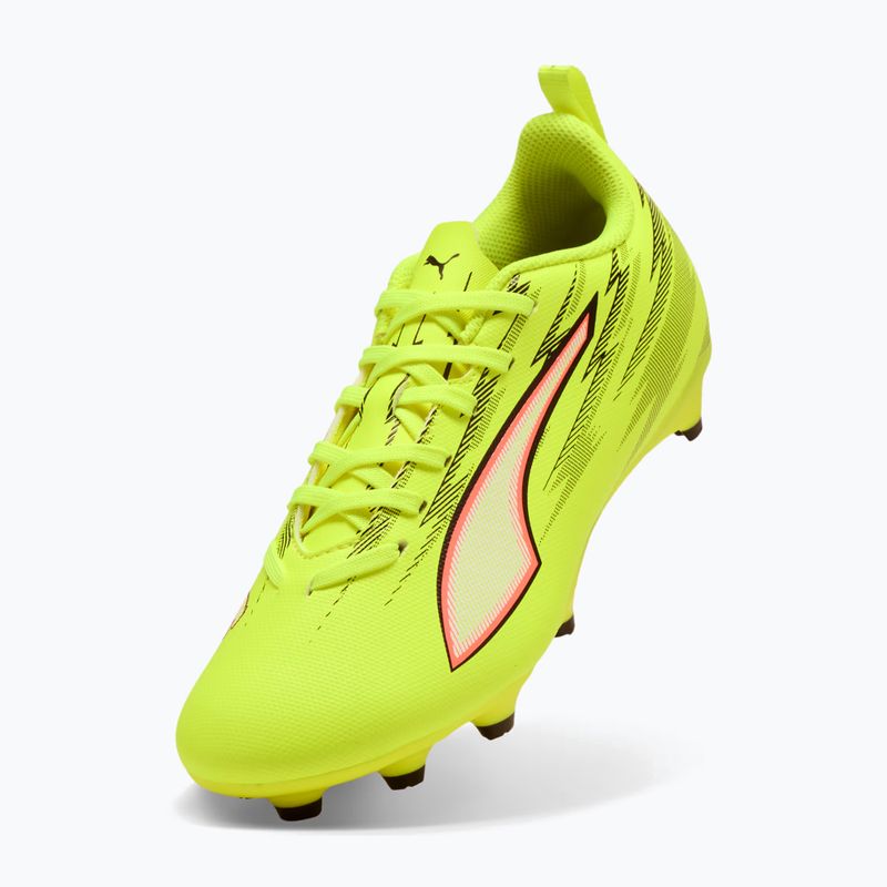 Buty piłkarskie dziecięce PUMA Ultra 6 Play FG/AG Jr yellow alert/puma black/glowing red/lime squeeze 8