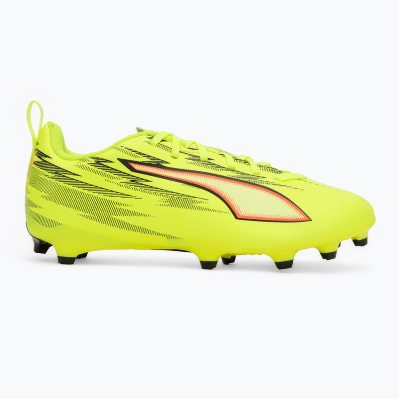 Buty piłkarskie dziecięce PUMA Ultra 6 Play FG/AG Jr yellow alert/puma black/glowing red/lime squeeze 2