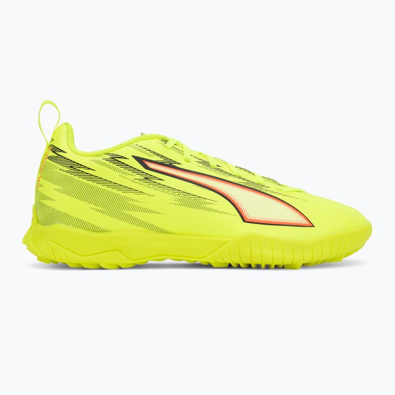 Buty piłkarskie dziecięce PUMA Ultra 6 Play TT Jr yellow alert/puma black/glowing red/lime squeeze 2