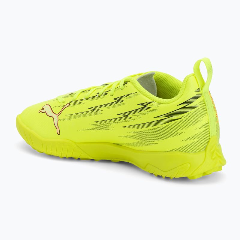 Buty piłkarskie dziecięce PUMA Ultra 6 Play TT Jr yellow alert/puma black/glowing red/lime squeeze 3
