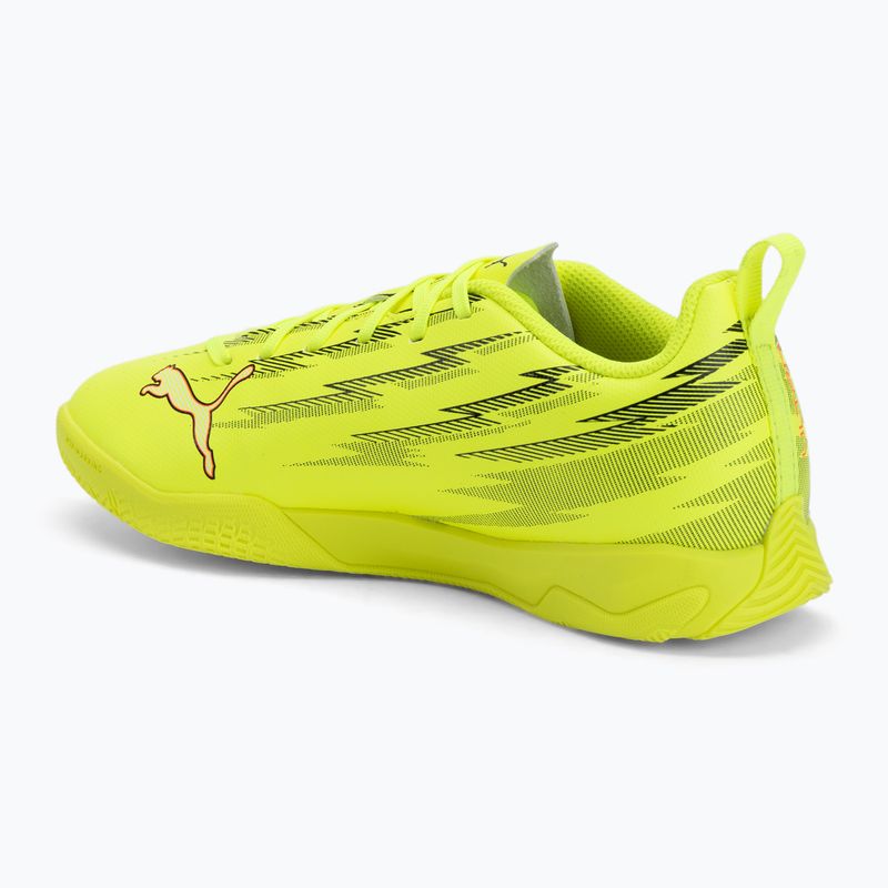 Buty piłkarskie dziecięce PUMA Ultra 6 Play IT Jr yellow alert/puma black/glowing red/lime squeeze 3