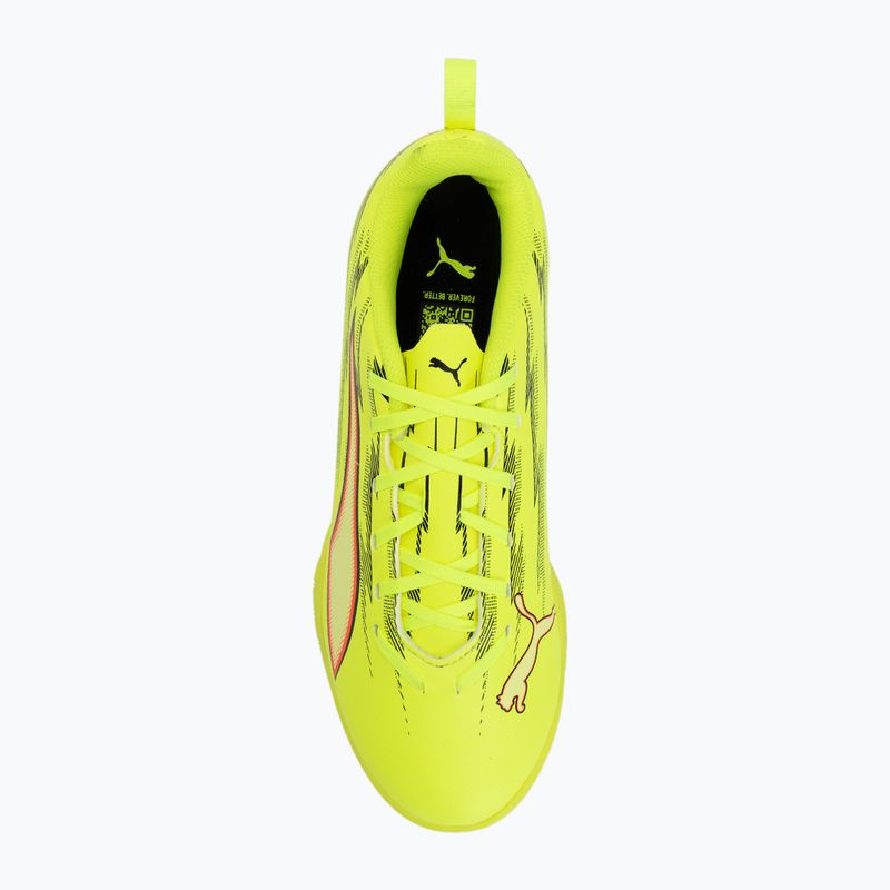 Buty piłkarskie dziecięce PUMA Ultra 6 Play IT Jr yellow alert/puma black/glowing red/lime squeeze 5