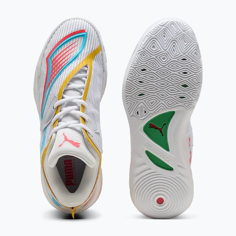 Buty do koszykówki PUMA All-Pro NITRO 2 puma white/sunblaze 4