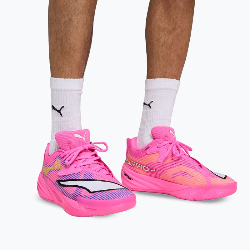 Buty do koszykówki PUMA All-Pro NITRO 2 Showtime poison pink/bright aqua/lime squeeze 6